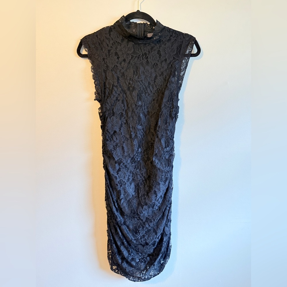 Forever 21, Elegant Black Lace Mini Dress, Size M